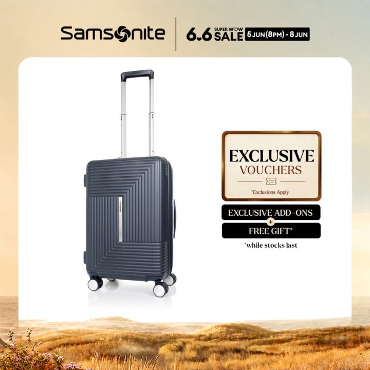 Samsonite Apinex Spinner 55/20 Exp TSA | Lazada Singapore