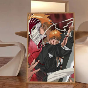 Bandai | Anime B-Bleach Ichigo K-Kurosaki Tranh Sơn Dầu Hiện Đại Trang Trí Treo Tường Cho Phòng Khách Phòng Ngủ Không Gọng Ý Tưởng Quà Tặng