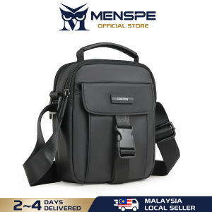 MENSPE Mini Mens Shoulder Bag Cross Body Bag Casual Waterproof Bag Multi-Layer Large Capacity Bag Lightweight Sport Street Bag Phone Bag for Travel Outdoor Leisure Office