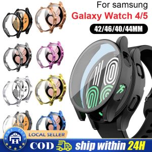 【Local Delivery】 Protective Case for Samsung Galaxy Watch4 40mm 44mm 42mm 46mm TPU Soft  PC Matte Case All-Around Protective Bumper Shell Protector Case Cover Samsung-Watch-Case