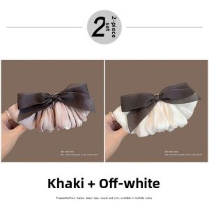 NING ZHOU | Elegant Bow Hair Clip for Half-Up Hairstyles and Low Bun