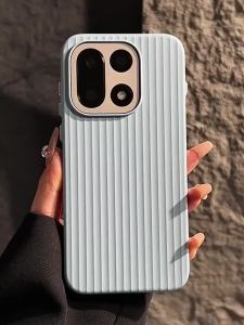 Fashion Skin Feel 3D Luggage Stripes Magnetic Phone Case For OPPO Find X9 Pro Shockproof Wireless Charge Matte Protection Cover