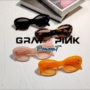 GANTLE FAWN Sunglasses Kacamata Hitam Korean Style Kekinian Aesthetic Anti UV/ Silau Unique Bahan Tr90 Terbaru Wanita 2252