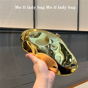 Elegant Fashionable Acrylic Metal Stone Handbag Irregular Shape New 2024 Small Size Shoulder Crossbody Bag for Young Women
