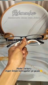 Kacamata Baca & Jalan Frame Titanium Lensa Plus +100 sd +300