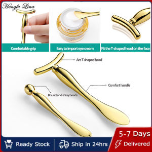 Hengfa Lina Eye Cream Applicatormetal Face Massage Stick Metal Eye Roller Cream Spoon Spatula Anti Wrinkle Facial Thining Beauty Care Tool