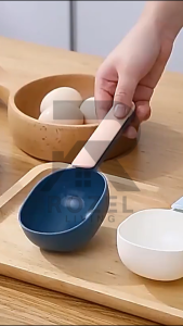 ROZEL Sendok Takaran Beras Biji-bijian Dapur / Sekop Kacang Es Tepung / Sendok Takar Makanan Kucing Anjing / Sekop Takaran Multifungsi Serbaguna Warna Pastel Estetik