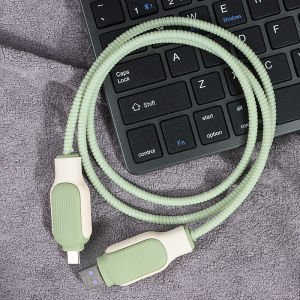 Silicone Data Cable Protection Cover Suitable for Android Huawei Xiaomi OPPO Honor VIVO Real Me Anti-Bite Line Cutter