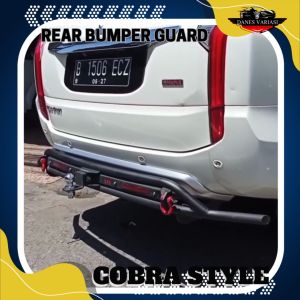 TOWING BELAKANG BESI Rear Bumper Guard FORTUNER FACELIFT - SEVENCODE COBRA - Aksesories Mobil Bisa COD