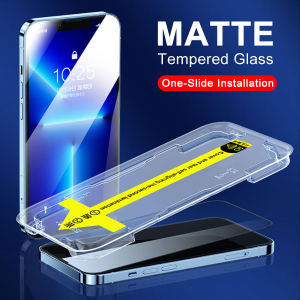 Full Coverage Easy Install Matte Tempered Glass Screen Protector For iPhone 17 Pro Max Air 16 Pro Max 15 Pro Max 14 Pro Max 13 Pro Max 12 11 X XR XS Max 14 15 Plus 16 Plus Protective Film
