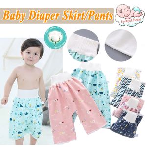 Baby Diaper Waterproof Skirt Infant Leak-proof Urine Training Pants Cloth Kids Sleeping Diapers