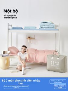 SIBAISE | Bộ Đồ Chăn Ga Gối Bằng Cotton Sơ Cấp Cho Ký Túc Xá Sinh Viên