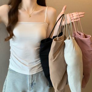 Plus size women clothing Chubby Girl Cami Inner wear With Chest Pad Base Beauty Back Underwear Design Sense Niche Tube Top Top