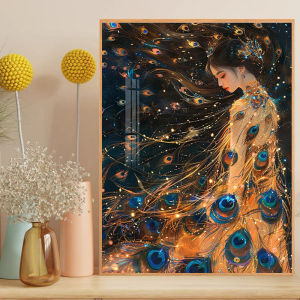 Girl Fantasy Landscape. Painting By Numbers for Adults DIY Kits HandPainted on Canvas Oil Picture Drawing Coloring By Number