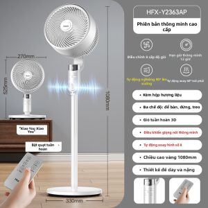 Haier | Quạt Điều Hòa Mùi Hương Kiểm Soát Giọng Nói