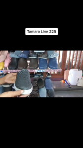 Sandal Selop Karet Pria Anti Licin Anti Air Tebal Nyaman Dipakai Harian – Slip on Casual Tamara Line 225 W Abu