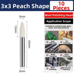 LASH | Polishing Wool Wheel Tool 3mm 6 Handles