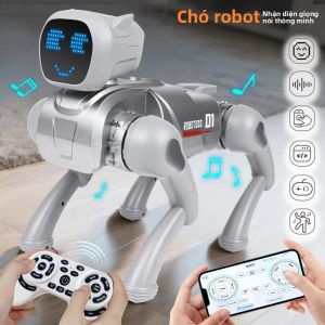 Đồ Chơi Chó Robot Điều Khiển Từ Xa Thông Minh Mô Hình Cơ Khí Biểu Diễn Kỹ Thuật Dành Cho Trẻ Em Quà Tặng Thú Cưng Điều Khiển Từ Xa Tương Tác Kèm Pin Lithium