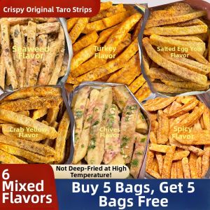 SHIXIAOLA | Crab Roe and Salted Egg Yolk Flavored Taro Strips Snacks