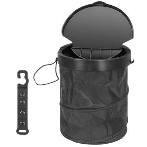 Foldable Car Trash Can with Lid Leak-Proof Waterproof Hanging Car Garbage Storage bag Car Interior Storage Organizing bag