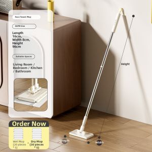 MR.Bin | Easy-Use Multi-Function Mop with Auto-Gripping Feature