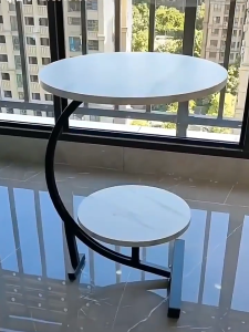 Coffee Table Coffee Table Sofa Bed Side Round Tea Table Bedside Table G-Shape Living Room Small Table Laptop Desk咖啡桌/边几