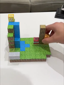 ชุดบล็อกแม่เหล็ก ตัวต่อมายคราฟ ลูกบาศก์ DIY บล็อกตัวต่อแม่เหล็กบล็อกแม่เหล็กชุดของเล่น เด็กพัฒนาความคิดสร้างสรรค์และสติปัญญา