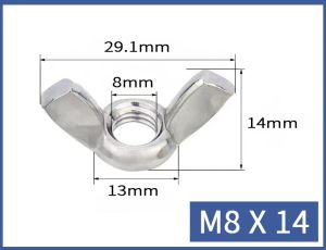 10/5/2pcs Butterfly Wing Nuts Adjusting Thumb Butterfly Lug Nuts M3 M4 M5 M6 M8 M10 M12 Stainless Steel Tighten Nut