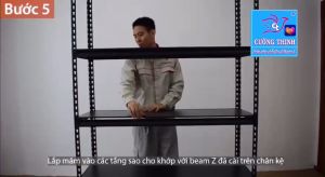 Kệ gài Vinatech Kệ Cao 2m x dài 1m x rộng 40cm x 4- 5 tầng kệ lắp ráp nhanh không bắt ốc