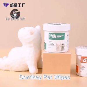 DORRIKEY Pet Eye & Ear Wet Wipes Cat Dog Cleaning Wet Tissue Tear Stain Remover LELE CAT SUPPLIES