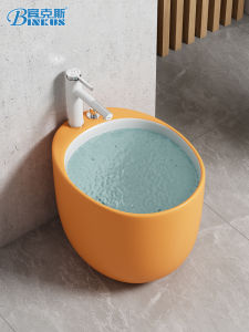 Large Size 39cm Ceramic Goose Egg Mop Basin Bathroom Household Balcony Cloth Bath Basin Foot Washing Pool Binkus G722 Model