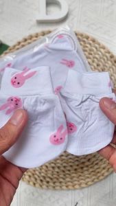 Set Bao tay chân kèm mũ che thóp sơ sinh siêu mềm mại chất cotton lạnh co giãn tốt an toàn cho bé