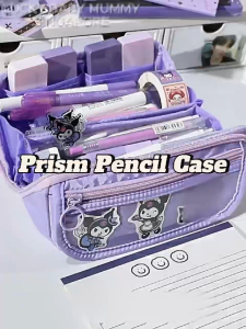 Prism Pencil Case/ 9 Layer Stationery Box/ Large Capacity Cartoon Pencil Case/ Stationery Organizer Local Stock
