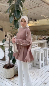 Arzha Blouse by MDLY: Baju Kemeja Atasan Wanita