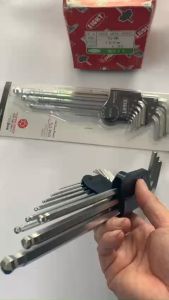 [Freeship +quà tặng 19k] Bộ lục giác 9 chiếc đầu bi dài in chìm TLS-9NX Eight tại Máy cầm tay NTT Nhật chất lượng cao vặn ốc
