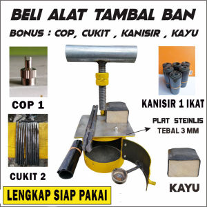 alat tambal ban lengkap plat stenlis tebal 3mm