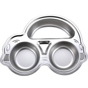 Olodo | Partitioned Anti-drop Suction Cup Stainless Steel Childrens Plate