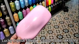 AIKKA AK8695 Prism Pink | Lucky Crystal Series | Automotive 2K Car Paint Motor Body Aerosol Spray Cat Kereta DIY 车漆