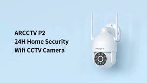 CCTV Camera Outdoor 3MP 360°PTZ SecurityAuto Tracking Wireless WiFi ANRAN CameraTwo-Way AudioColor Night VisionPan Tilt 4X ZoomMotion AlarmWaterproof Dome CamerasP2