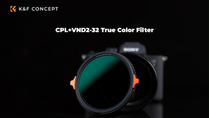 K&F CONCEPT NANO-X CPL+ND2-32 True Color Camera Lens Filter Green Film Anti-Reflection HD Ultra-Thin Waterproof and Scratch-Resistant with Lever