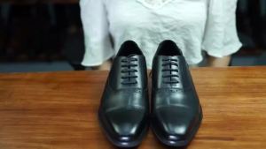Mens Three-Joint Formal Shoes | First Layer Cowhide Leather Business Dress Shoes for Office & Meeting