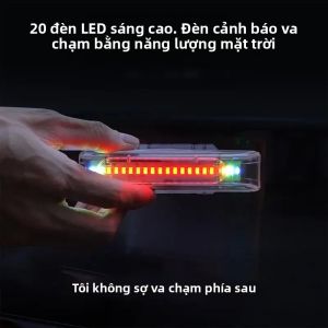 Đèn LED Năng Lượng Mặt Trời Nhấp Nháy Cảnh Báo Chống Nước Chống Va Chạm Đèn Flash Cho Xe Xe Tải Đuôi Đèn Cảnh Báo Hội