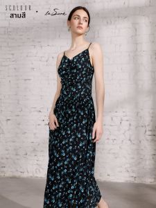 3COLOUR·S | French Style V-neck Sleeveless A-line Dress