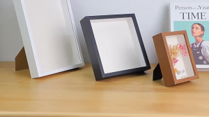 Flower Frame Shadow Box DIY Transparent plastic Wooden Shadow Box Photo Floating Gift