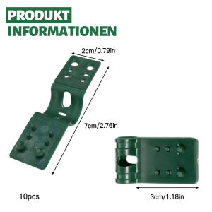 10Pcs Sun Shade Net Cloth Green Plastic Clips Canopy Awning Clip Fix Clamp Net Hook Holder Breeding Greenhouse Accessories