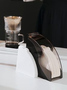 Tempat Kertas Filter Kopi V60 Fan Shaped Filter Paper Holder Dust-Proof Storage