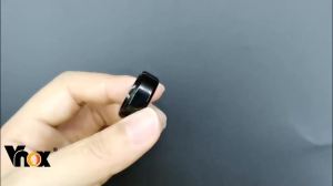 Vnox 8mm Classic Black Ring for Men Women Glossy Surface Stainless Steel Wedding Band Casual Anel
