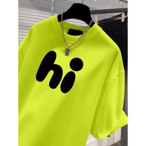FLICBS | Plus Size American Street Style Fluorescent Green Cotton Loose T Shirt