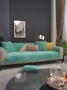 Perfect Deco Anti-Slip Cushion Cover More Thickness Plus Cushion Cover Anti Slip Sofa Cover 1/2/3/4Seater Lshape Sofa