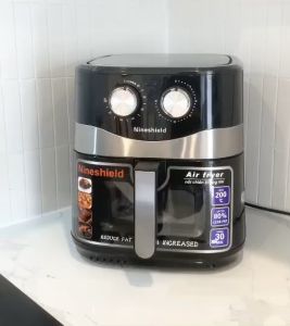 Nồi chiên không dầu  Nine Shield  CAMEL .Thiết kế mặt kính độc đáo Thế hệ mới nhất 2025.